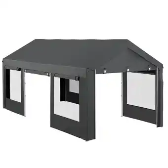 Netto Marken-Discount Outsunny Carport Stahl, PE Angebot