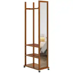 Netto Marken-Discount HOMCOM Standspiegel Kiefer, Glas Angebot