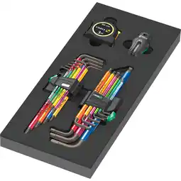 Netto Marken-Discount Wera Schraubendreher 9740 Schaumstoffeinlage Winkelschlüssel-Set 1, 20-teilig Angebot