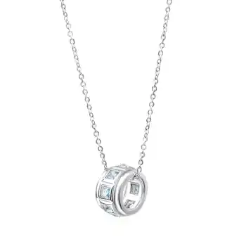 Netto Marken-Discount Celesta Silber Halskette Silber Blautopas Angebot
