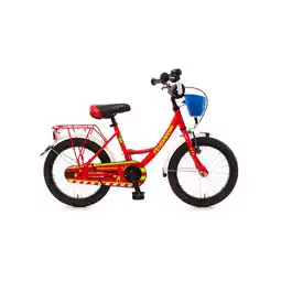 Netto Marken-Discount 16 Feuerwehr Kinderfahrrad feuerrot/weiß/gelb Angebot