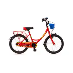 Netto Marken-Discount 18 Feuerwehr Kinderfahrrad feuerrot/weiß/gelb Angebot