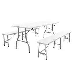 Netto Marken-Discount Outsunny Bierzeltgarnitur Stahl, HDPE Angebot