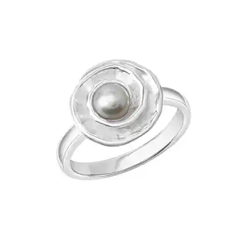 Netto Marken-Discount Celesta Silber Ring 925 Silber Süßwasserzuchtperle Angebot