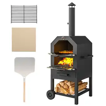 Netto Marken-Discount Outsunny Pizzaofen Stahl Angebot