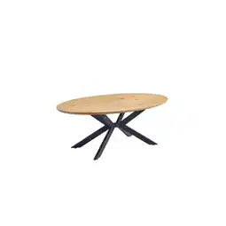 Netto Marken-Discount HOME DELUXE Esstisch Oval AVENTIS inkl. Sternfuß - 200 x 120 cm - versch. Farben - Light Oak Angebot