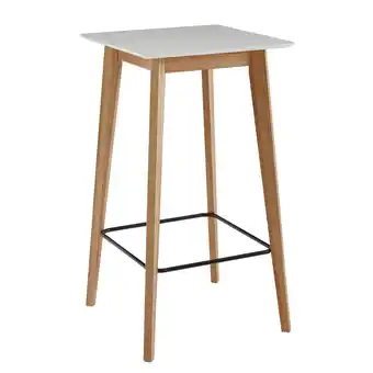 Netto Marken-Discount KADIMA DESIGN Skandinavischer Bartisch, Eichenbeine, quadratische Tischplatte, 50 kg Belastbarkeit Angebot