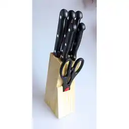 Netto Marken-Discount 6tlg. Messer-Set mit Messerblock Angebot