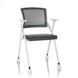 Netto Marken-Discount hjh OFFICE Klappstuhl PRIORITY II W Stoff/Netzstoff mit Armlehnen Angebot