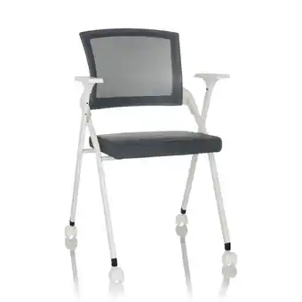 Netto Marken-Discount hjh OFFICE Klappstuhl PRIORITY II W Stoff/Netzstoff mit Armlehnen Angebot