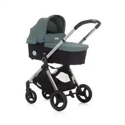 Netto Marken-Discount Chipolino Kinderwagen Elite 3 in 1 i-Size Babyschale Sportsitz Babywanne Tasche grün Angebot