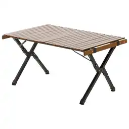 Netto Marken-Discount TRAVELLIFE Rolltisch Iver Campingtisch Lamellen Camping Klapptisch Holz 90x60 cm Angebot