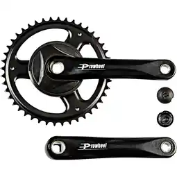 Netto Marken-Discount Prowheel Kurbelgarnitur einfach Fahrrad Kettenradgarnitur 170 mm 44 Zähne Angebot