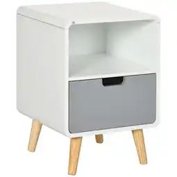 Netto Marken-Discount HOMCOM Nachttisch MDF, Kiefernholz Angebot