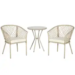 Netto Marken-Discount Outsunny Gartenmöbel Set Polyester, Rattan Angebot