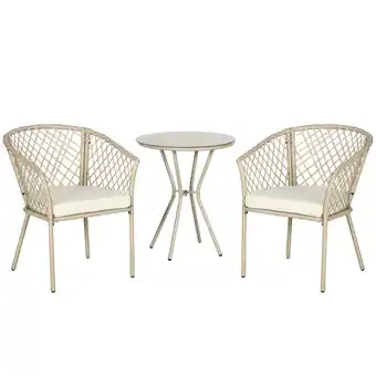 Netto Marken-Discount Outsunny Gartenmöbel Set Polyester, Rattan Angebot