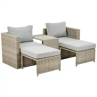 Netto Marken-Discount greemotion Outdoor Lounge Polyrattan - Set Olea MINI Angebot