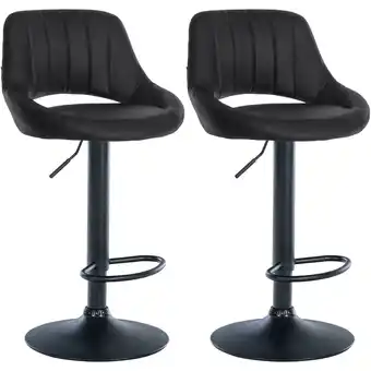 Netto Marken-Discount CLP 2er Set Barhocker Milet Kunstleder I Drehbarer Barstuhl Mit Fußstütze Und Rückenlehne Angebot
