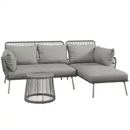 Netto Marken-Discount Outsunny Gartenmöbel-Set Polyester, PE Rattan Angebot