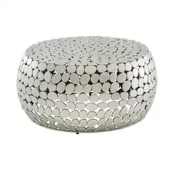 Netto Marken-Discount KADIMA DESIGN Moderner Aluminium Couchtisch in Silber, Unikat handgefertigt, Stilvolles Design Angebot