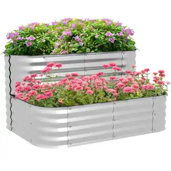 Netto Marken-Discount Outsunny Hochbeet Verzinktes Blechs Angebot