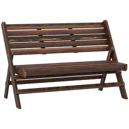 Netto Marken-Discount Outsunny Gartenbank Kiefernholz Angebot