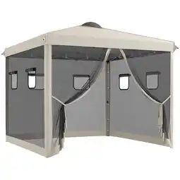 Netto Marken-Discount Outsunny Pavillon Stahl, Oxfordstoff, Nylon Angebot