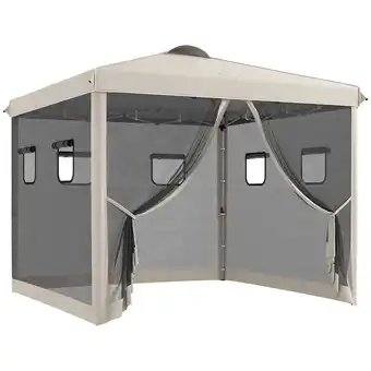 Netto Marken-Discount Outsunny Pavillon Stahl, Oxfordstoff, Nylon Angebot