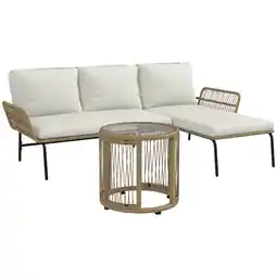 Netto Marken-Discount Outsunny Gartenmöbel Set Polyster, PE Rattan Angebot