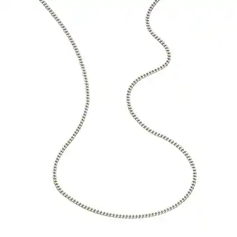 Netto Marken-Discount Zeeme Basic Halskette Silber 925 rhodiniert Panzerkette 42cm lang Angebot