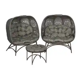 Netto Marken-Discount Outsunny Gartenstuhl-Set Stahl, Polyesterstoff Angebot