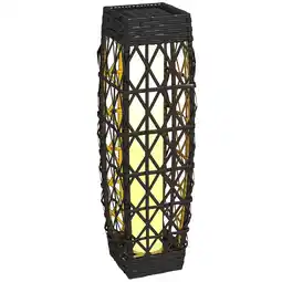 Netto Marken-Discount Outsunny Rattan Solarleuchte Stahl, PE Rattan Angebot