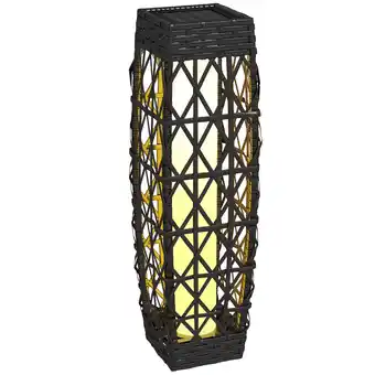Netto Marken-Discount Outsunny Rattan Solarleuchte Stahl, PE Rattan Angebot