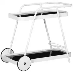 Netto Marken-Discount Outsunny Gartenwagen Stahl, Gehärtetes Glas Angebot