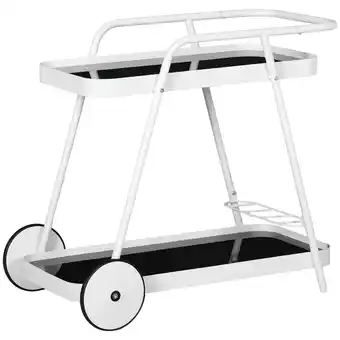 Netto Marken-Discount Outsunny Gartenwagen Stahl, Gehärtetes Glas Angebot