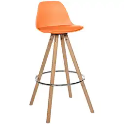 Netto Marken-Discount CLP Barhocker Corbin Kunstleder-Bezug Rund I Holz-Gestell Angebot