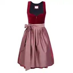 Netto Marken-Discount Midi Dirndl Lilly Samt Rot Angebot