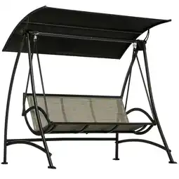 Netto Marken-Discount Outsunny Hollywoodschaukel Stahl, Netzstoff Angebot