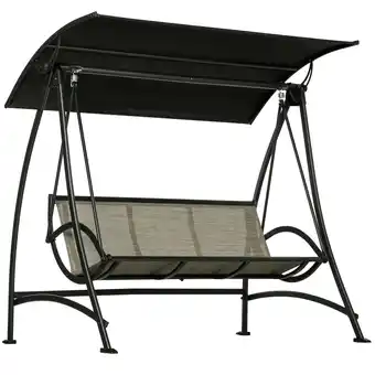 Netto Marken-Discount Outsunny Hollywoodschaukel Stahl, Netzstoff Angebot