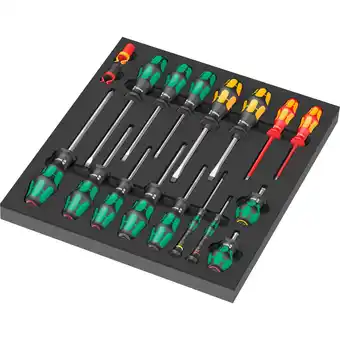 Netto Marken-Discount Wera Schraubendreher 9710 Schaumstoffeinlage Schraubendreher-Set 1, 18-teilig Angebot