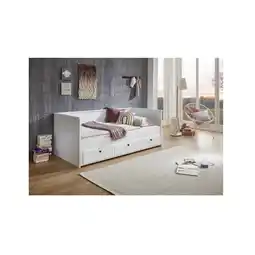 Netto Marken-Discount Relita - Funktionsbett KIRA 90/180x200 inkl. Lattenrost und 3 Schubladen MDF weiß Angebot