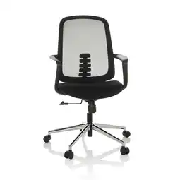 Netto Marken-Discount hjh OFFICE Home Office Bürostuhl SEDIOLO B Stoff/Netzstoff mit Armlehnen Angebot