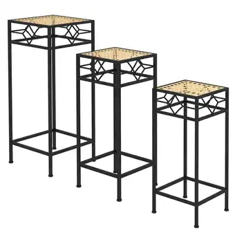 Netto Marken-Discount Outsunny Blumenständer Set Metall Angebot