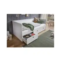 Netto Marken-Discount Relita Funktionsbett eLeona 90x200 cm ohne Lattenrost, mit 3 Schubladen, Ausf. Weiß lackiert Angebot
