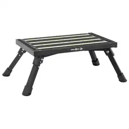 Netto Marken-Discount BRUNNER Klapptritt Go Step Black Fluo Wohnwagen Camping Leiter Tritt Stufe Alu Angebot