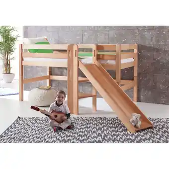 Netto Marken-Discount Relita - Spielbett Eliyas mit Rutsche - natur Angebot