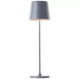 Netto Marken-Discount Brilliant Lampe Kaami LED Außentischleuchte 37cm grau matt Metall grau 2 W LED integriert Angebot