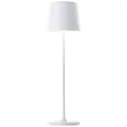 Netto Marken-Discount Brilliant Lampe Kaami LED Außentischleuchte 37cm weiß matt Metall/Holz weiß 2 W LED integriert Angebot