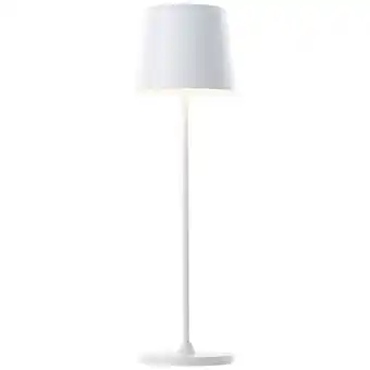 Netto Marken-Discount Brilliant Lampe Kaami LED Außentischleuchte 37cm weiß matt Metall/Holz weiß 2 W LED integriert Angebot