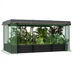 Netto Marken-Discount Outsunny Hochbeet Stahl, HDPE Angebot